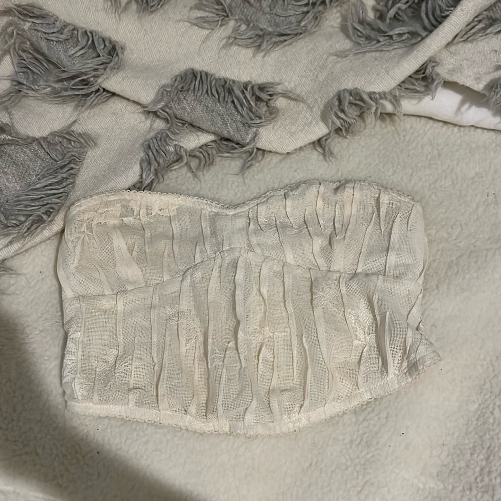 Free people strapless lace top